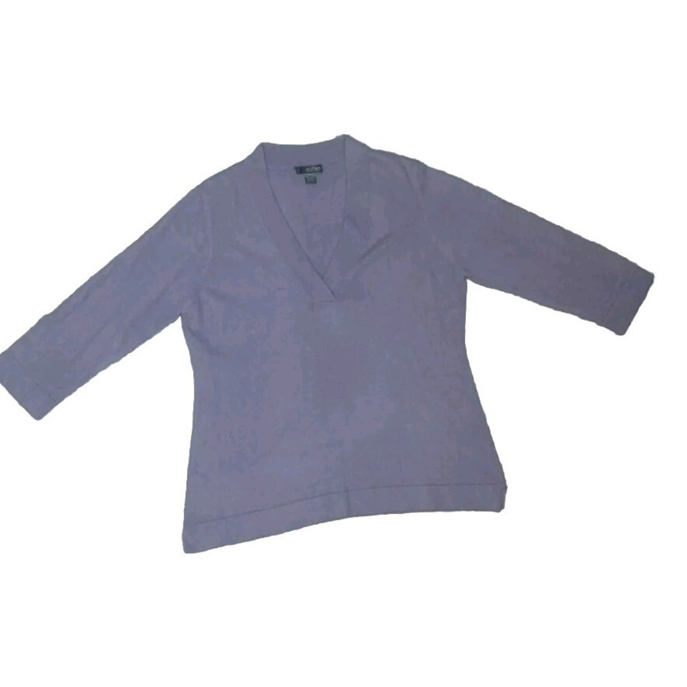 Griffen Cashmere V Neck Mid Sleeve Sweater Women's Size XL